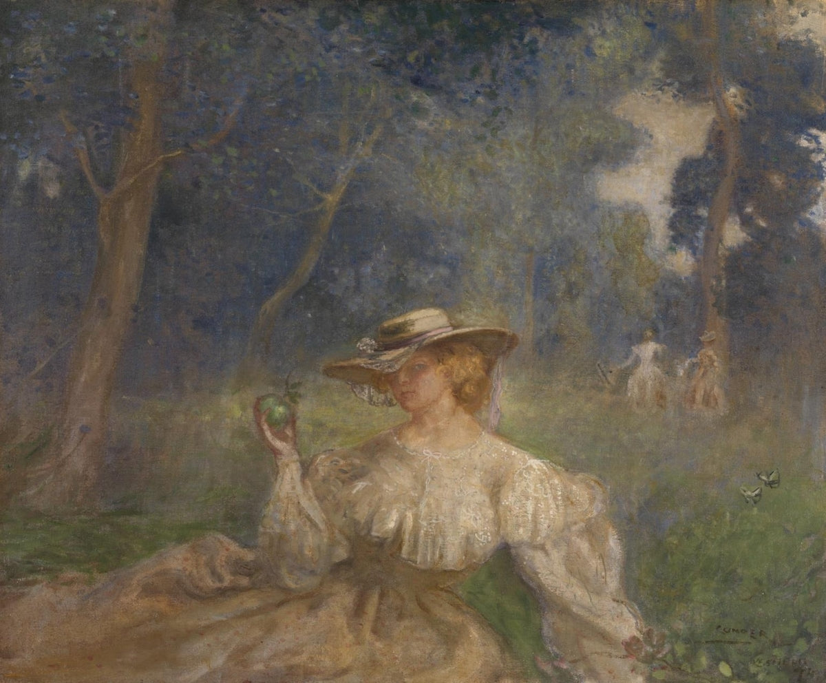Un après-midi d'été : La pomme verte - Charles Conder image 1 tableau peint à l’huile sur toile