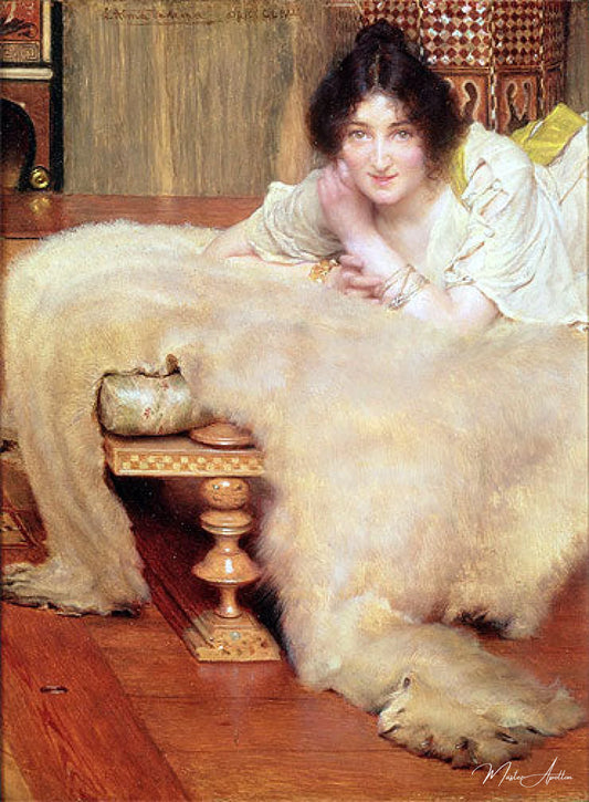 Un auditeur - Lawrence Alma-Tadema Reproductions de tableaux à la peinture à l’huile