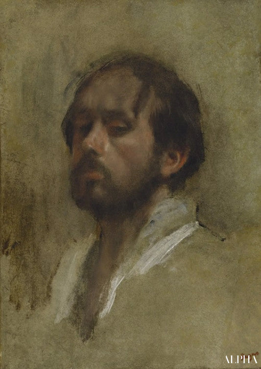 Un autoportrait - Edgar Degas - Reproductions de tableaux et peintures haut de gamme