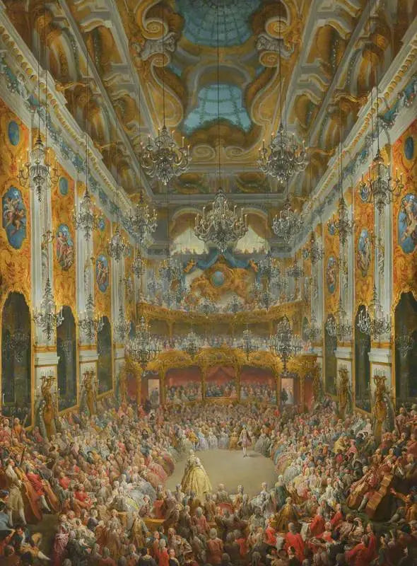 Giovanni Paolo Panini - Ein Fest, das vom Herzog von Nivernais anlässlich der Geburt des Dauphins gegeben wurde