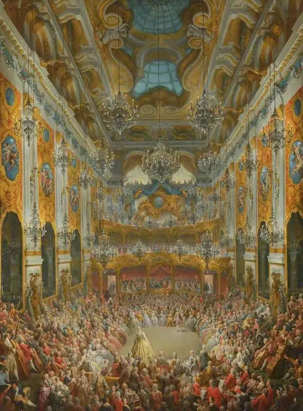 Giovanni Paolo Panini - Ein Fest, das vom Herzog von Nivernais anlässlich der Geburt des Dauphins gegeben wurde