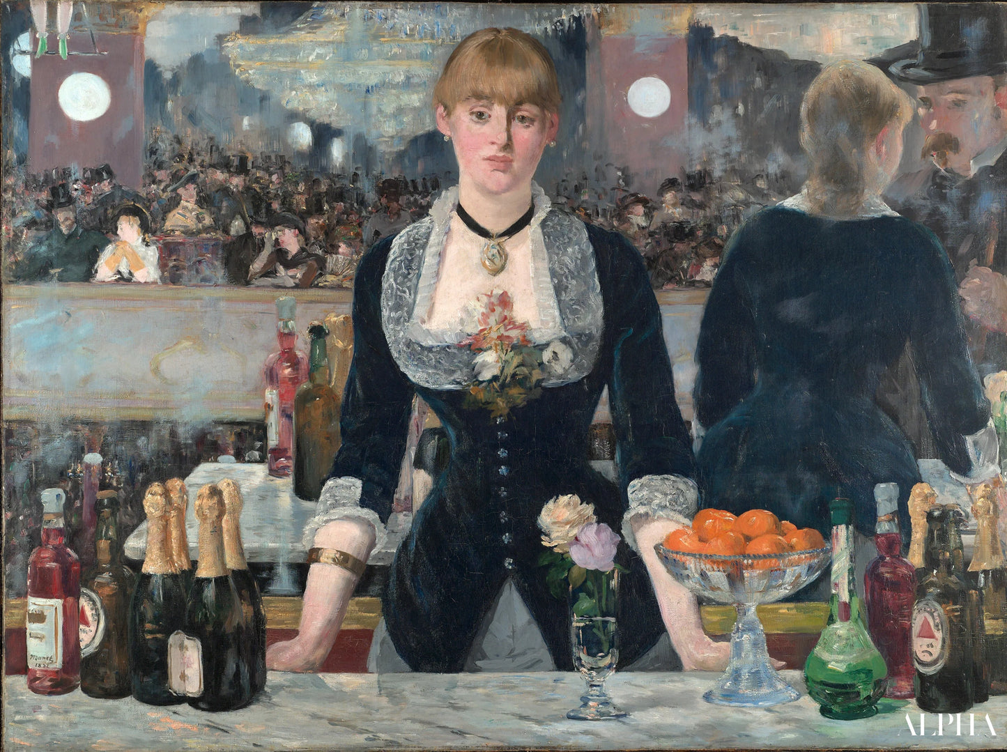 Reproduction du tableau « Un bar aux Folies Bergère - Edouard Manet » par Alpha Reproduction en peinture à l’huile