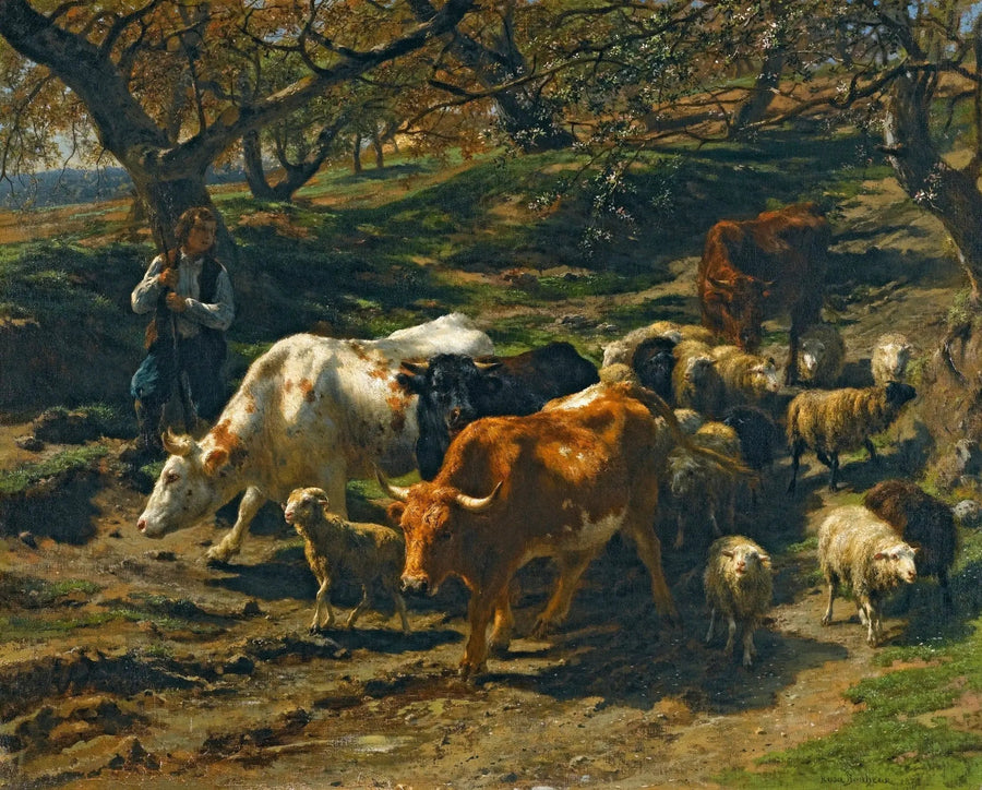 Ein Hirte mit seiner Herde - Rosa Bonheur