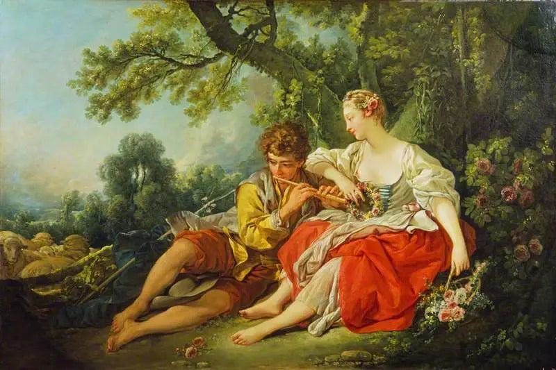 Ein Hirte singt zu einer Schäferin - François Boucher