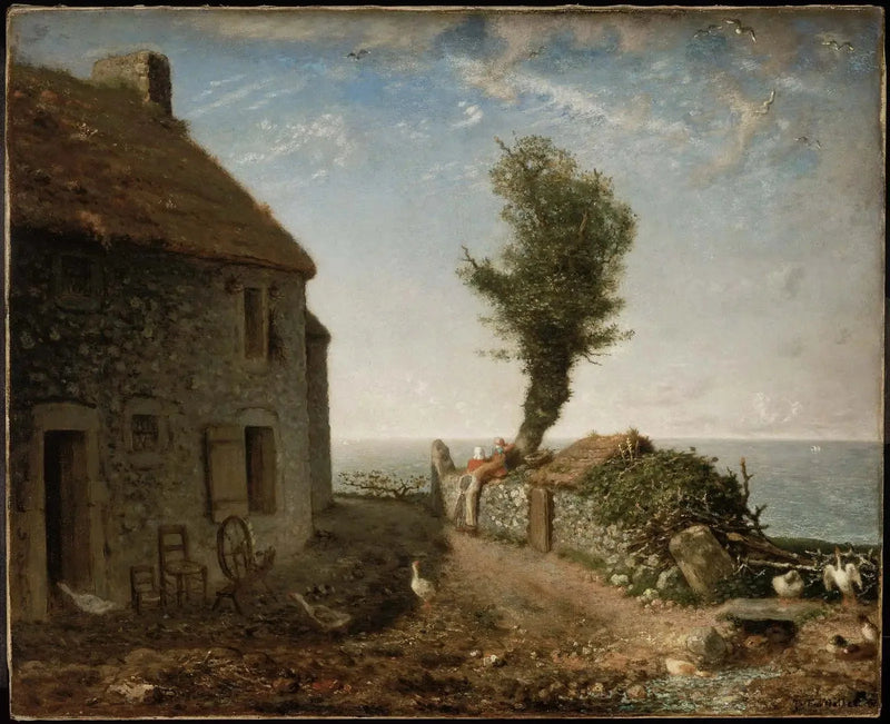 Ein Stück des Dorfes von Gréville - Jean-François Millet