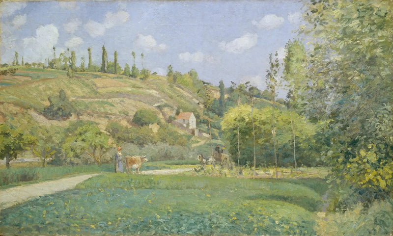 Ein Viehhirte in Valhermeil, Auvers-sur-Oise - Camille Pissarro