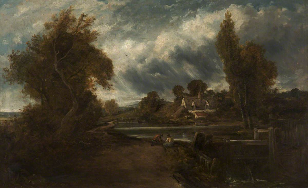 Ein Vorhängeschloss auf der Stour - John Constable