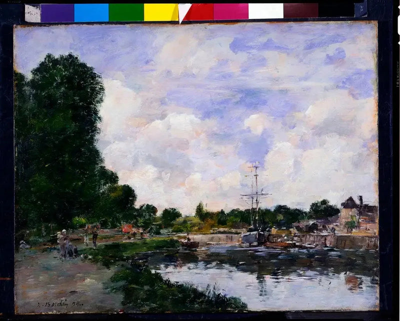 Ein Kanal in Abbeville - Eugène Boudin