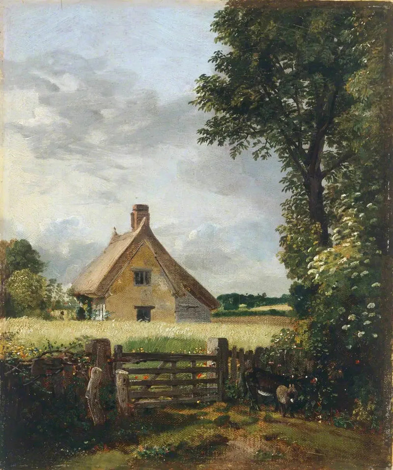 Ein Chalet in einem Maisfeld - John Constable