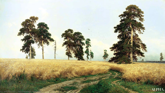 Un champ de seigle - Ivan Shishkin - Reproductions de tableaux et peintures haut de gamme