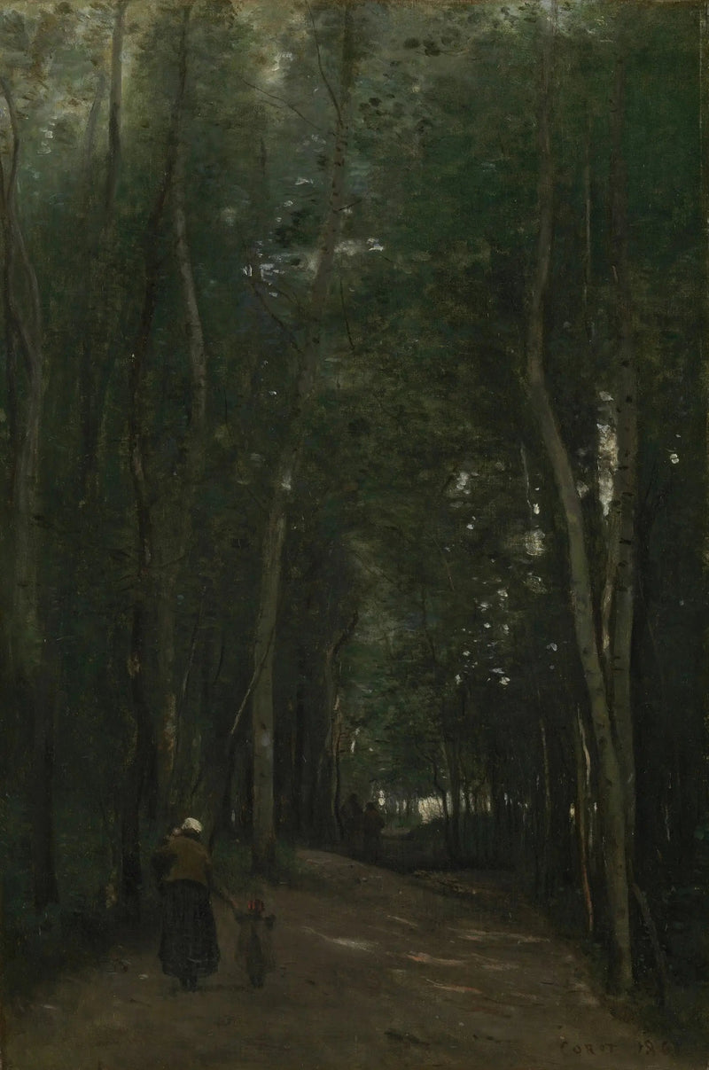 Ein Weg in Saint-Cloud - Jean-Baptiste Camille Corot