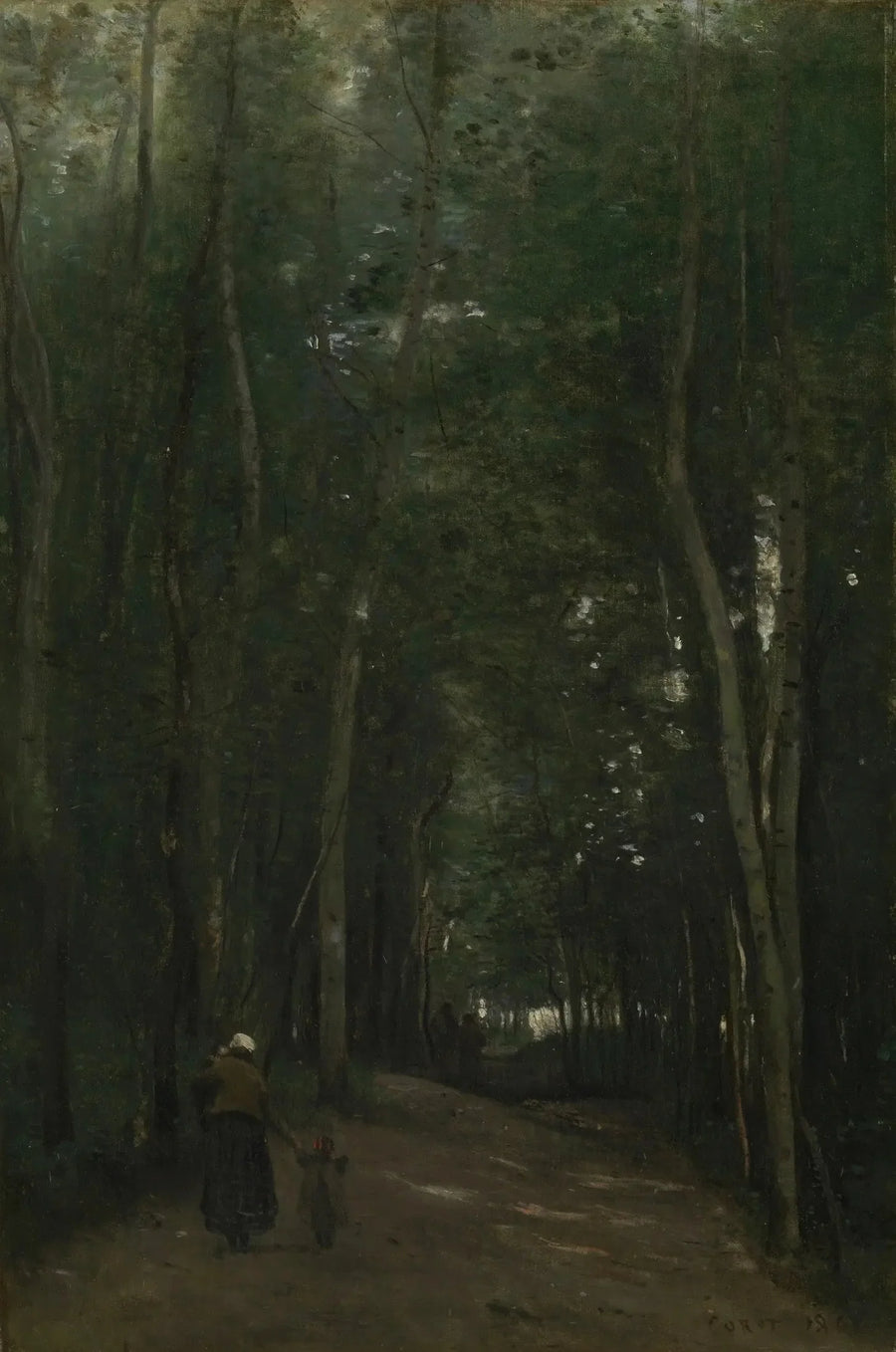 Ein Weg in Saint-Cloud - Jean-Baptiste Camille Corot