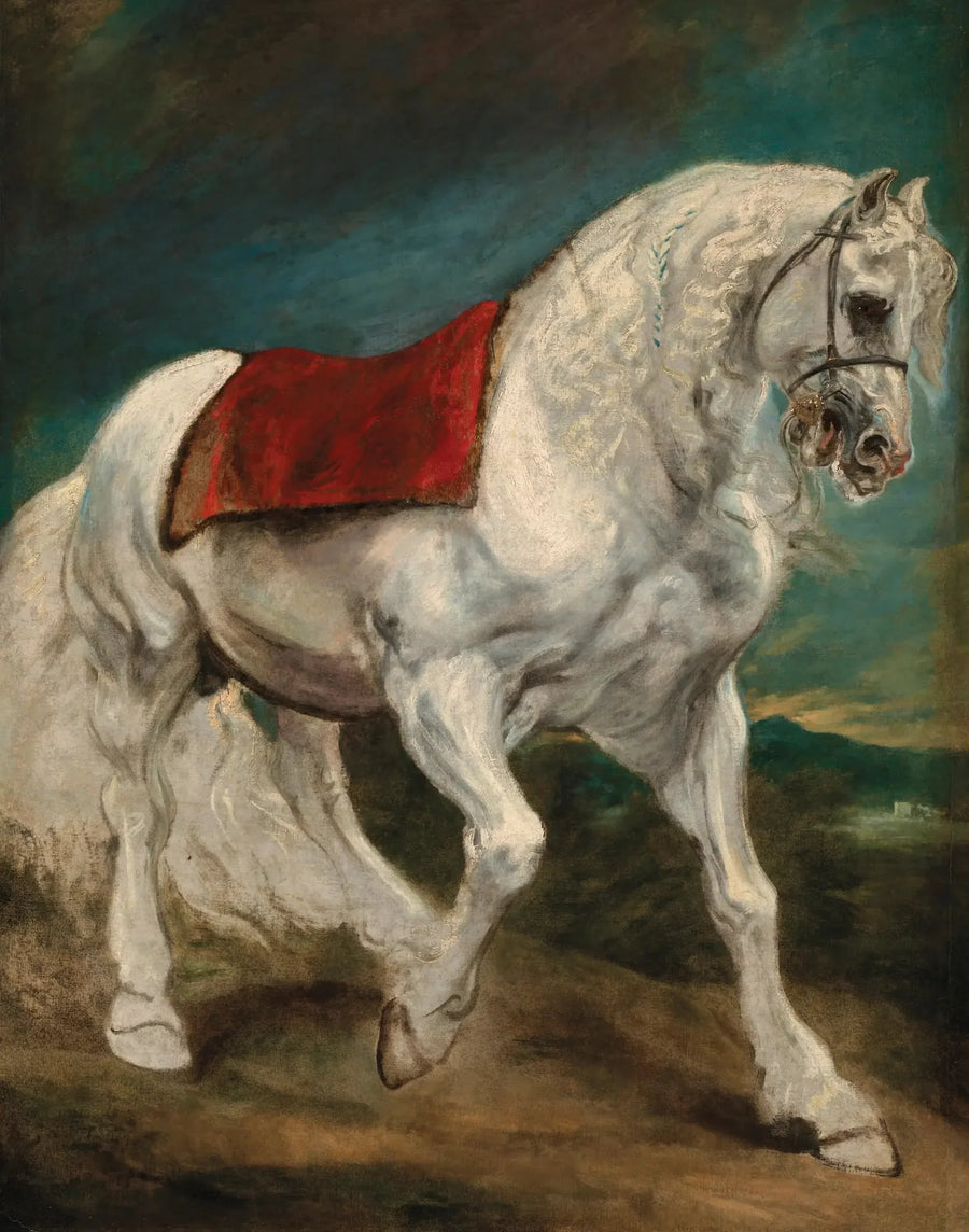 Ein andalusisches Pferd - Antoine van Dyck