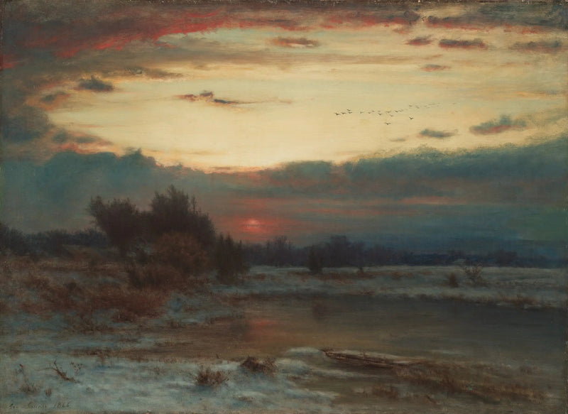 Ein Winterhimmel - George Inness