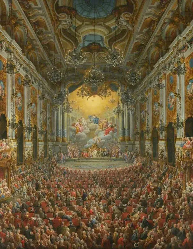 Ein Konzert gegeben vom Herzog von Nivernais anlässlich der Geburt des Dauphins - Giovanni Paolo Panini