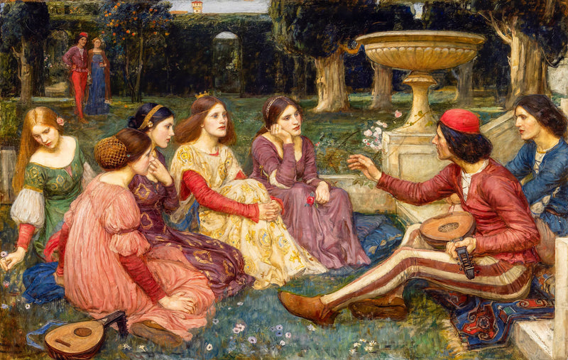 Eine Geschichte aus dem Decameron - John William Waterhouse