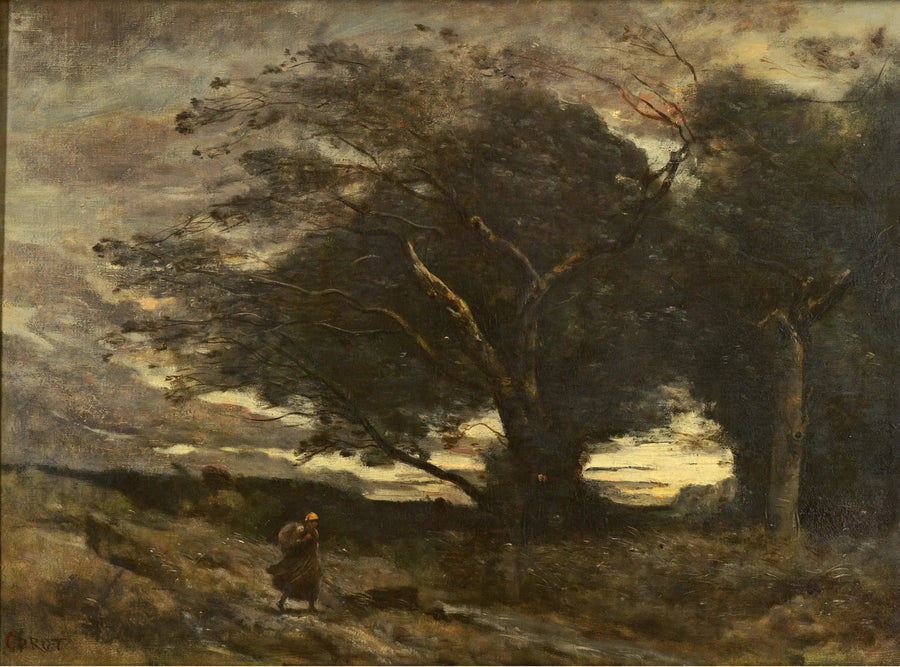 Ein Windstoß - Jean-Baptiste Camille Corot