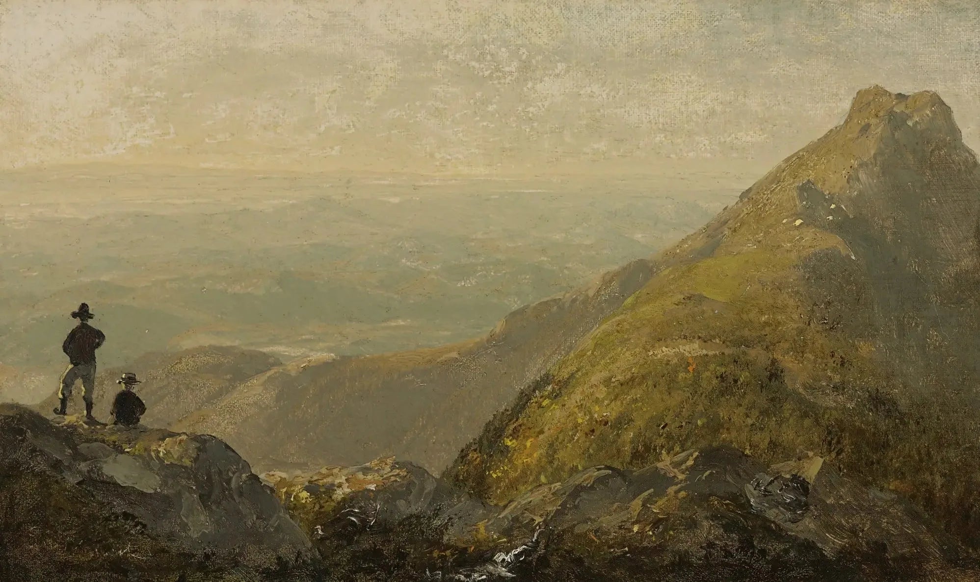 Un croquis de la montagne Mansfield - Sanford Robinson Gifford image 1 copie peinte à la main à l’huile