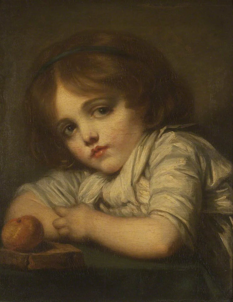 Ein Kind mit einem Apfel - Jean-Baptiste Greuze