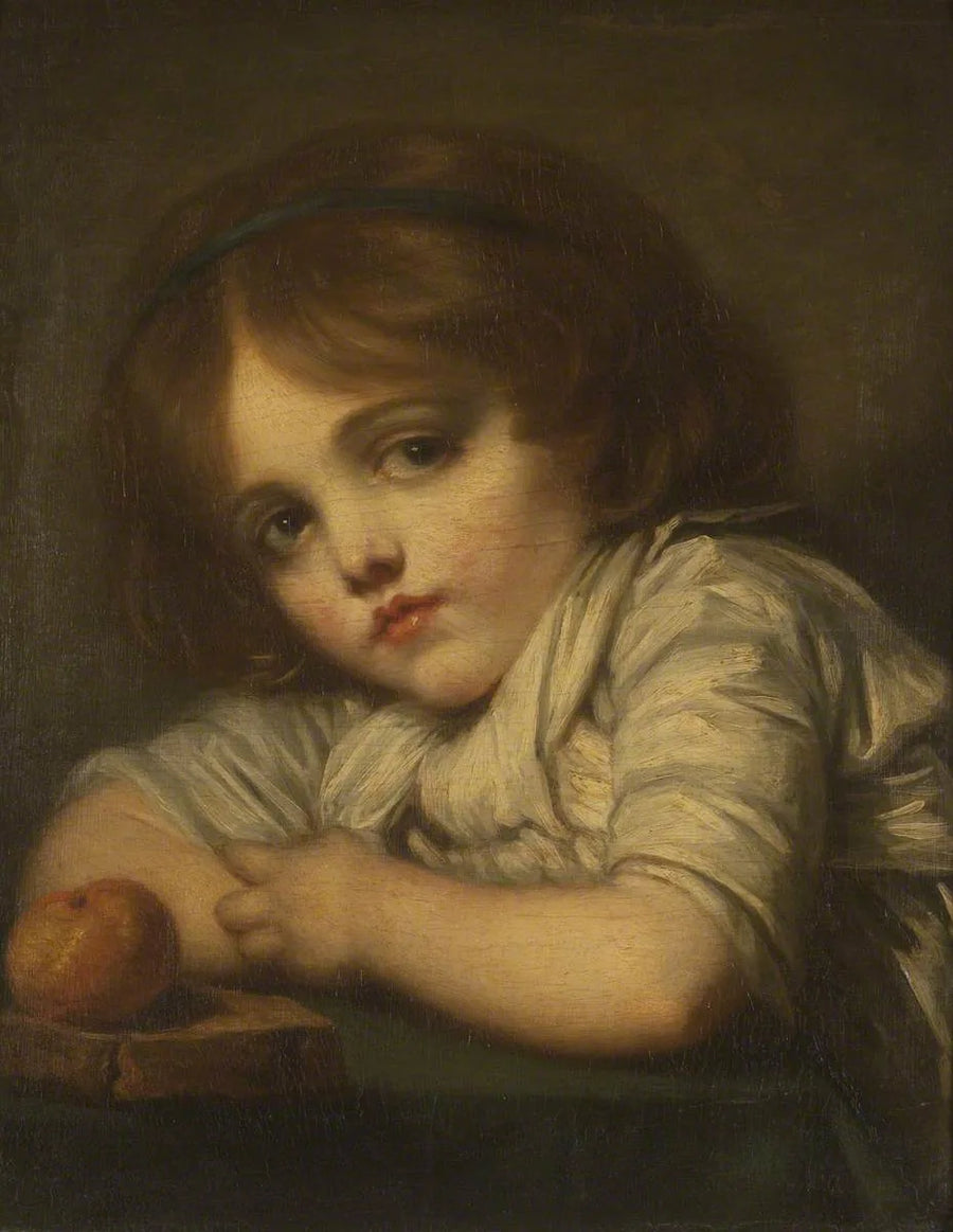 Ein Kind mit einem Apfel - Jean-Baptiste Greuze