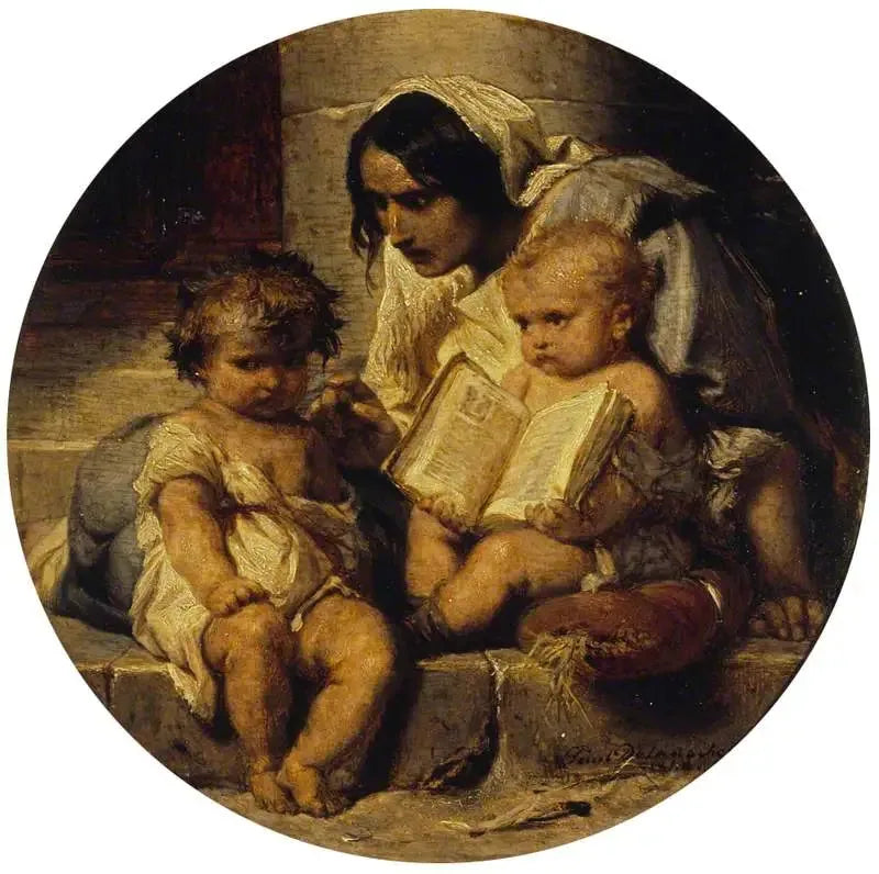 Ein Kind, das Lesen lernt - Paul Delaroche