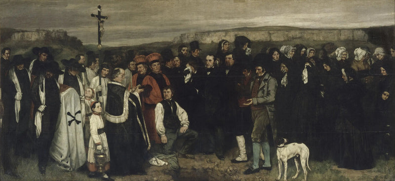 Eine Beerdigung in Ornans - Gustave Courbet