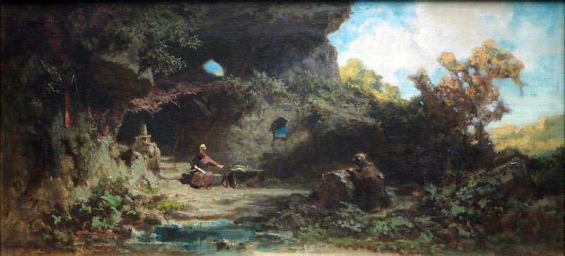 Ein Einsiedler in den Bergen - Carl Spitzweg