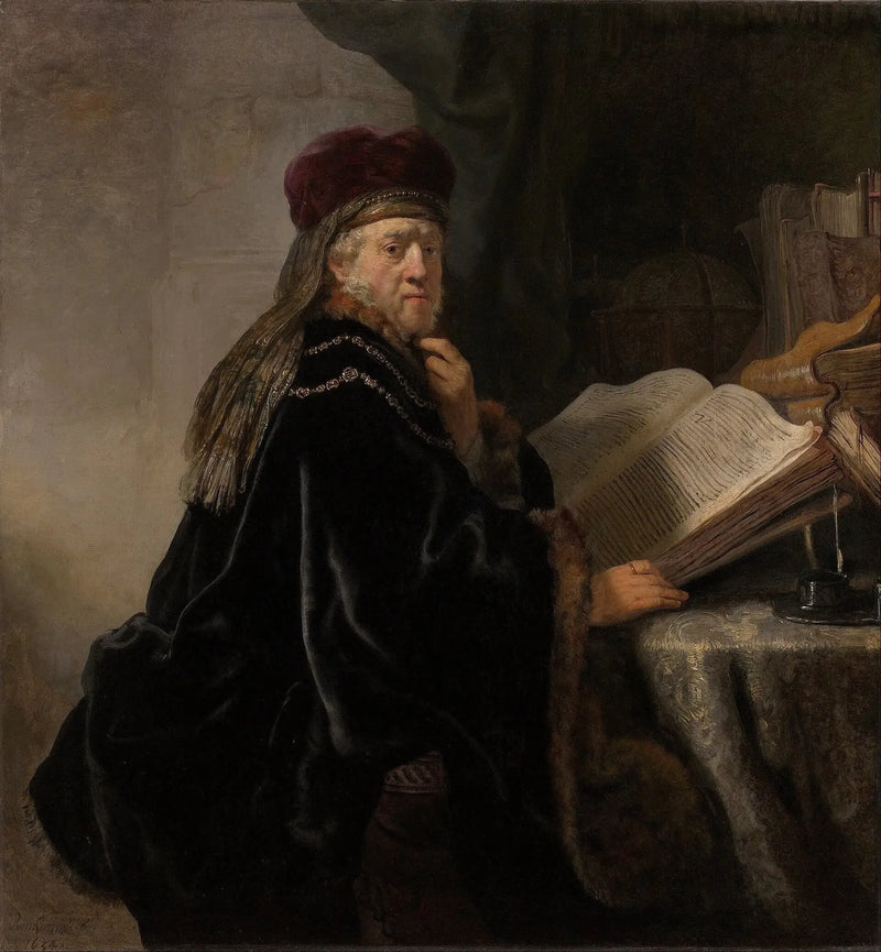 Ein Gelehrter in seinem Büro - Rembrandt