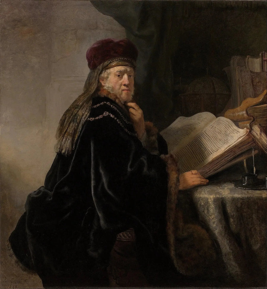 Ein Gelehrter in seinem Büro - Rembrandt