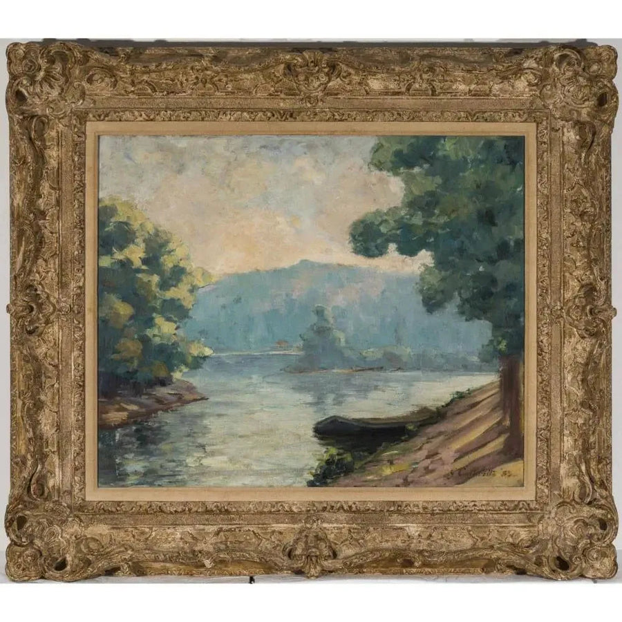 Eine Mündung der Seine - Gustave Caillebotte