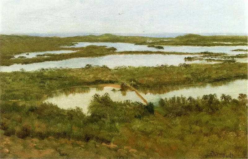 Ein Flussmündung - Albert Bierstadt