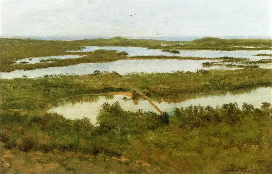 Ein Flussmündung - Albert Bierstadt