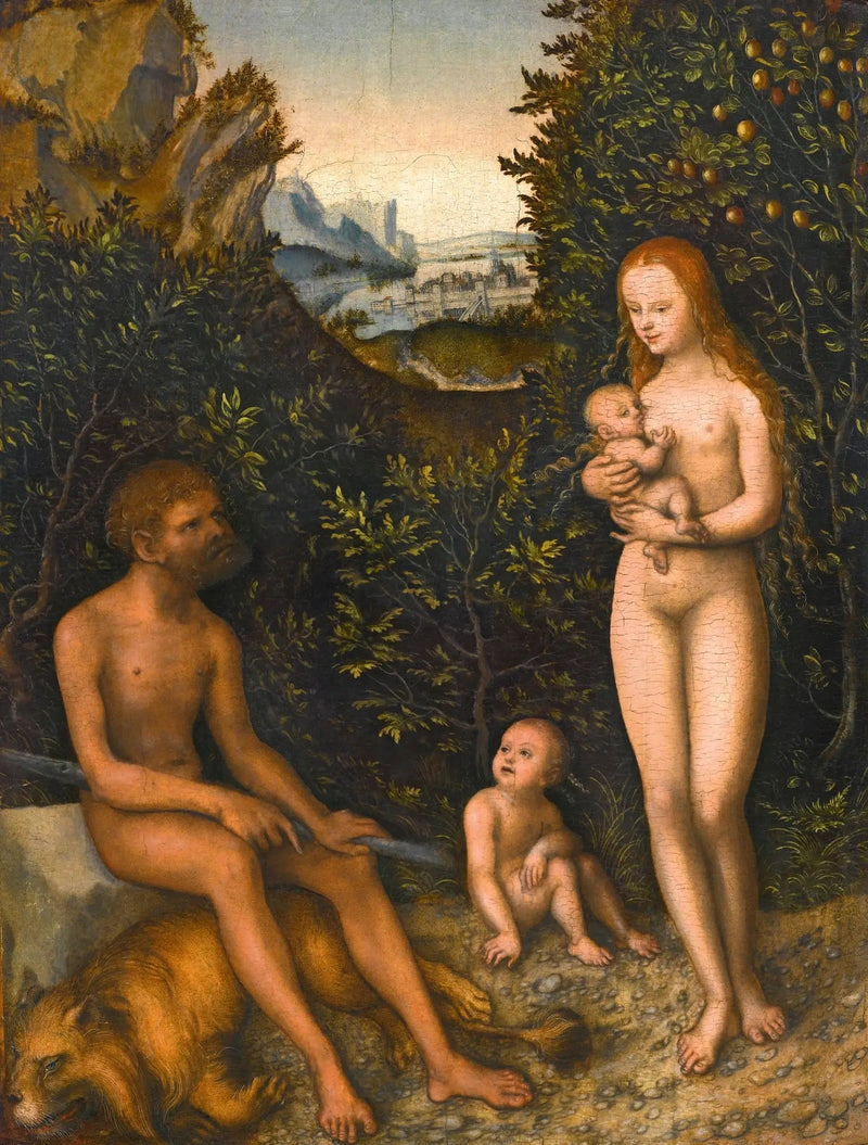 Ein Faun und seine Familie - Lucas Cranach der Ältere