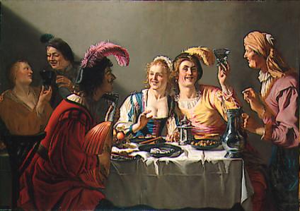 Ein Hochzeitsfest - Gerrit van Honthorst