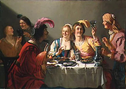 Ein Hochzeitsfest - Gerrit van Honthorst