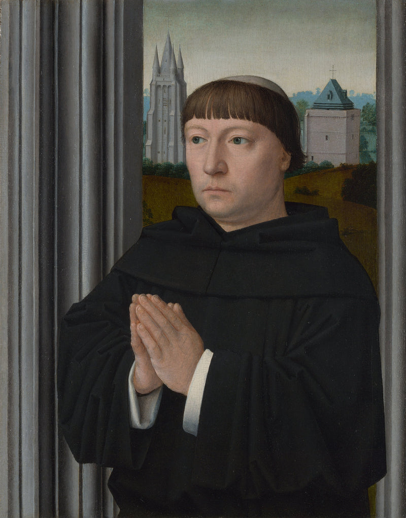 Ein Bruder Augustinus im Gebet - Gérard David