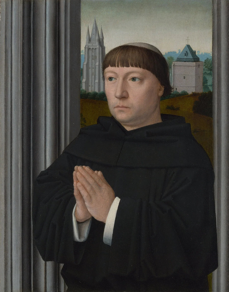 Ein Bruder Augustinus im Gebet - Gérard David