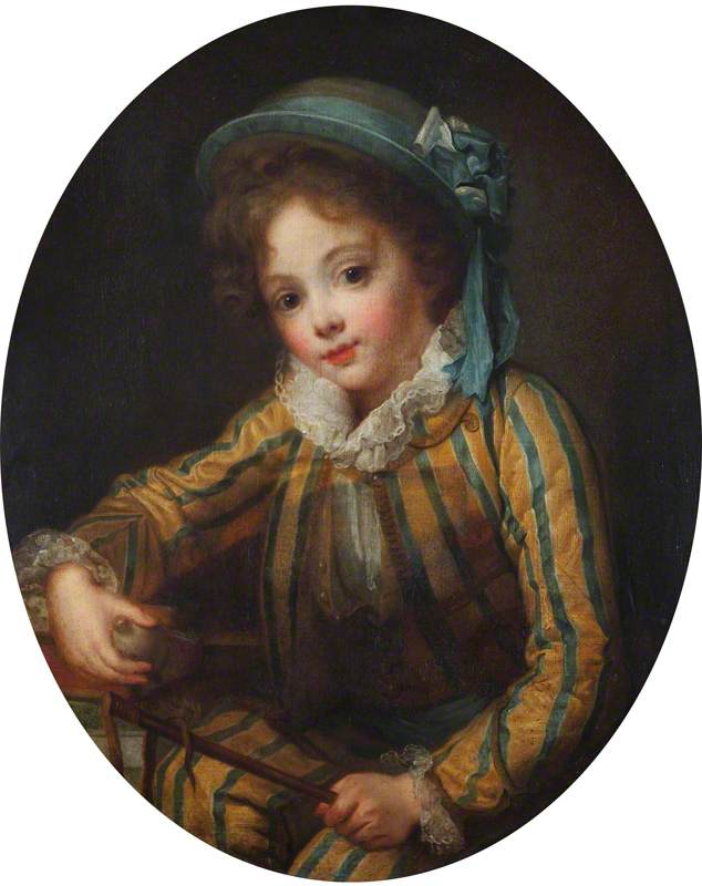 Ein Junge mit einem Hemd - Jean-Baptiste Greuze