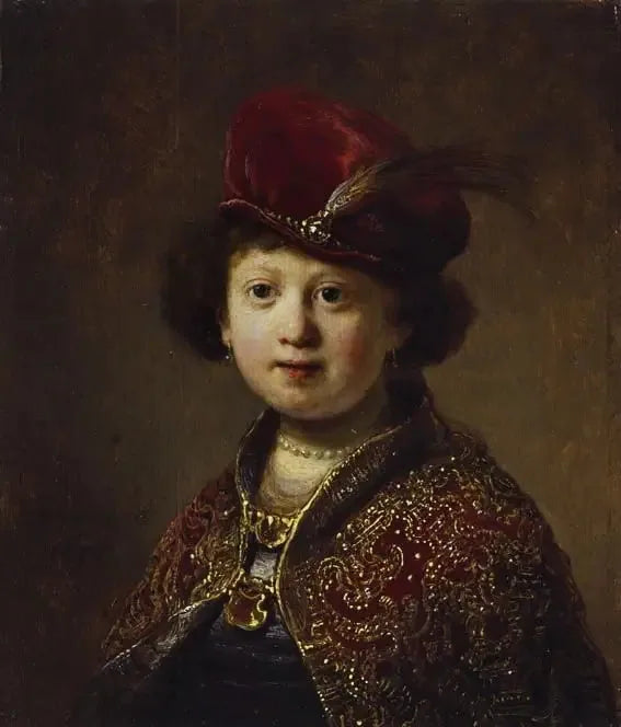 Ein Junge in fantasievoller Kleidung - Rembrandt