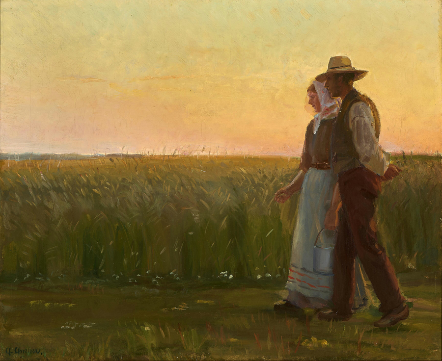 Ein Junge und ein Mädchen. – Anna Ancher
