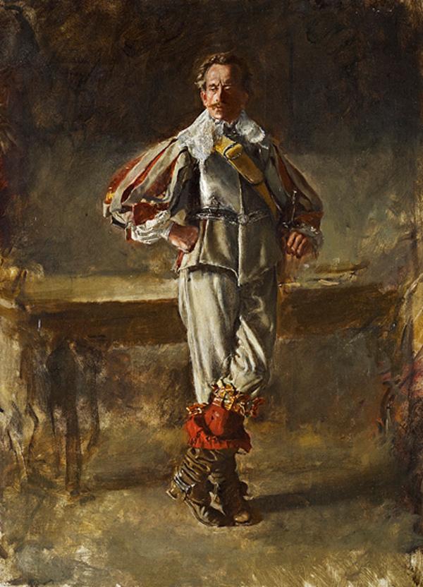 Un gentilhomme du règne de Louis XIII - Ernest Meissonier image 1 copie peinte à la main à l’huile