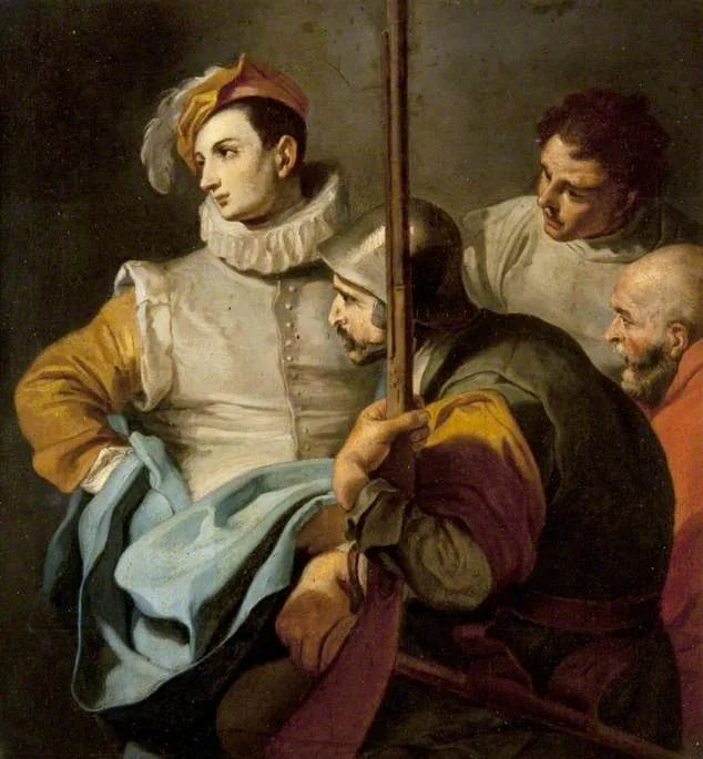 Eine Gruppe von vier Männern - Francesco Solimena