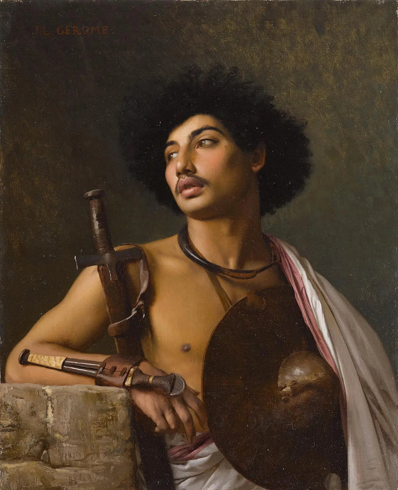 Ein Bischari-Krieger - Jean-Léon Gérôme
