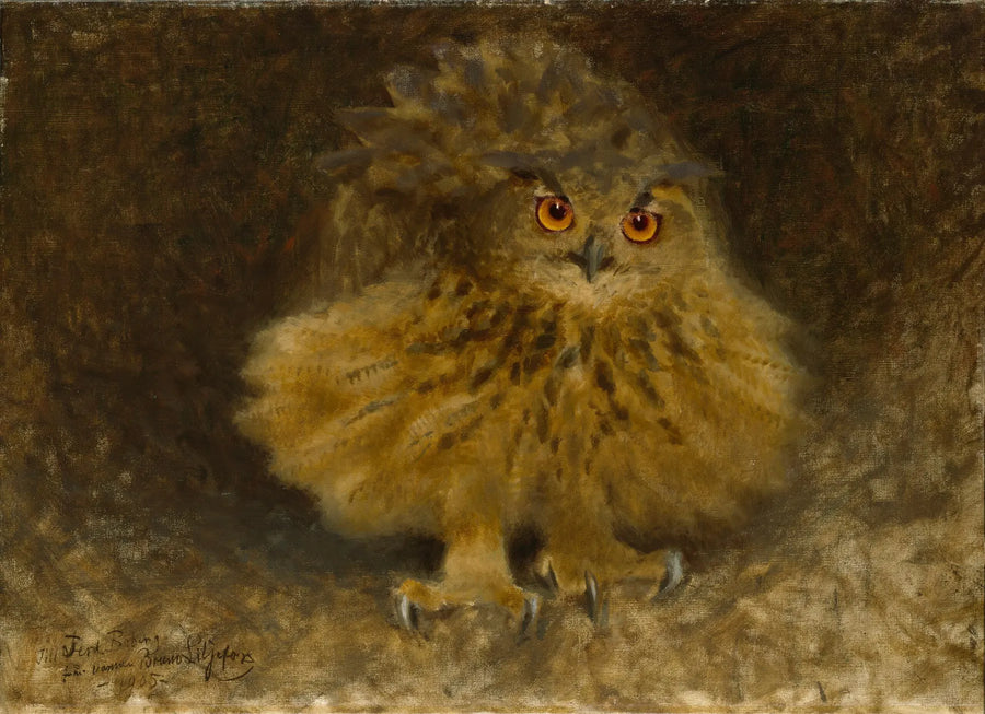 Ein Uhu – Bruno Liljefors