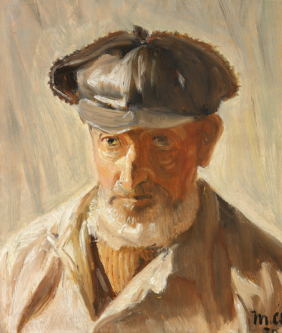 Ein Mann aus Skagen mit Mütze. - Michael Peter Ancher