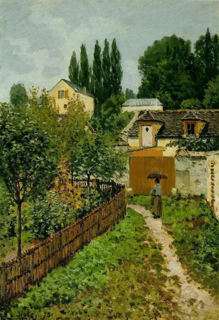 Ein Garten in Louveciennes - Alfred Sisley