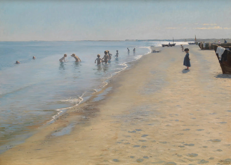 Ein Sommertag am Strand von Skagen - Peder Severin Krøyer