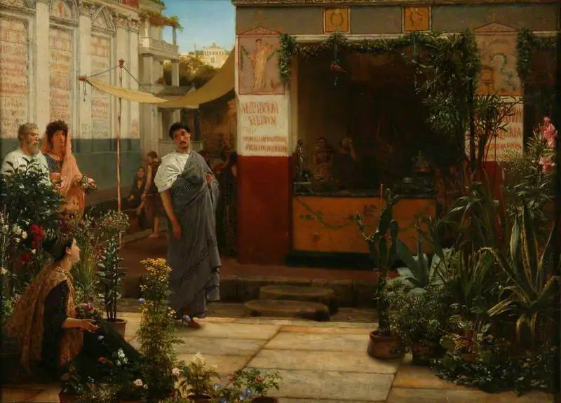 Römischer Blumenmarkt - Lawrence Alma-Tadema