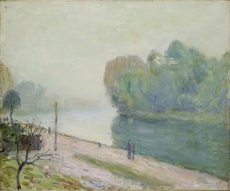 Ein Mäander des Flusses Loing - Alfred Sisley