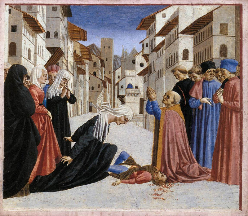 Ein Wunder des heiligen Zénobe - Domenico Veneziano